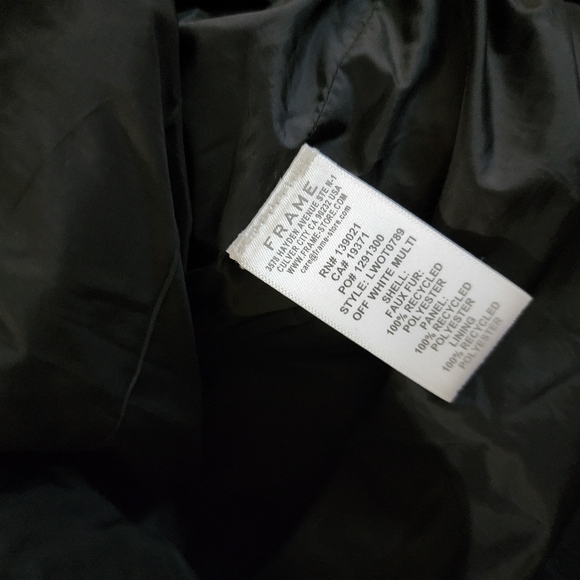 Frame Sherpa Fleece Oversized Off White Jacket Womens Size S - Picture 12 of 14